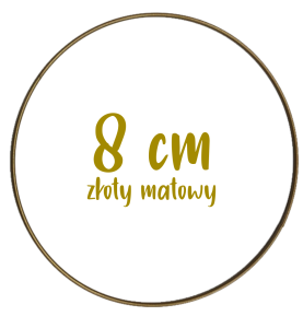 Obręcz metalowa, koło z drutu do łapaczy snów 8 cm
