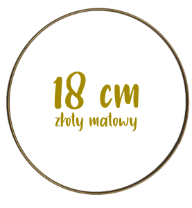 Obręcz metalowa, koło z drutu do łapaczy snów 18 cm