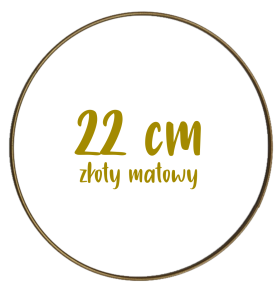 Obręcz metalowa, koło z drutu do łapaczy snów 22 cm