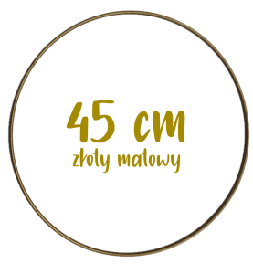 Obręcz metalowa, koło z drutu do łapaczy snów 45 cm