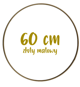 Obręcz metalowa, koło z drutu do łapaczy snów 60 cm