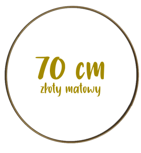 Obręcz metalowa, koło z drutu do łapaczy snów 70 cm