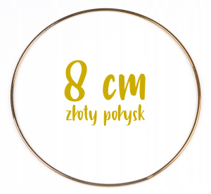 Obręcz metalowa, koło z drutu do łapaczy snów 8 cm