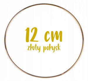 Obręcz metalowa, koło z drutu do łapaczy snów 12 cm