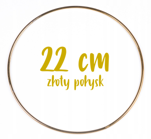 Obręcz metalowa, koło z drutu do łapaczy snów 22 cm