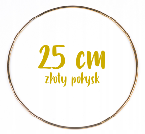 Obręcz metalowa, koło z drutu do łapaczy snów 25 cm