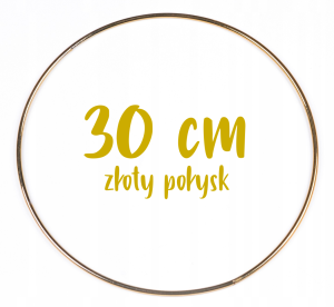 Obręcz metalowa, koło z drutu do łapaczy snów 30 cm