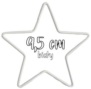 Metalowa Gwiazda do wianków, stroików i łapaczy snów 9,5 cm