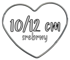 Metalowe Serce do wianków, stroików i łapaczy snów 12 cm