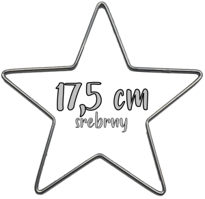 Metalowa Gwiazda do wianków, stroików i łapaczy snów 17,5 cm