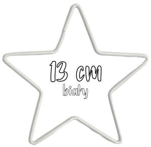 Metalowa Gwiazda do wianków, stroików i łapaczy snów 13 cm