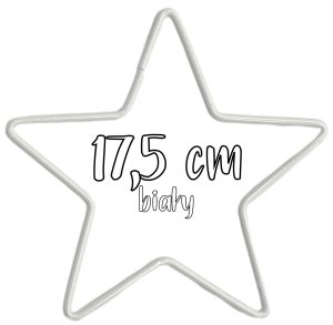 Metalowa Gwiazda do wianków, stroików i łapaczy snów 17,5 cm