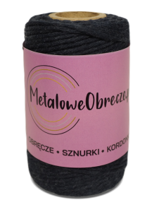 Sznurek bawełniany GRANATOWY 2 mm  60 m 