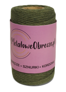 Sznurek bawełniany KHAKI 2 mm  60 m