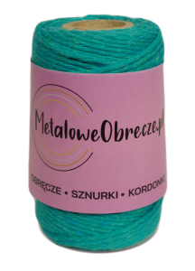 Sznurek bawełniany SZMARAGDOWY 2 mm  60 m 