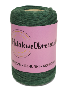 Sznurek bawełniany ZIELONY 2 mm  60 m