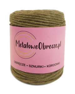 Sznurek bawełniany KHAKI 3 mm  100 m