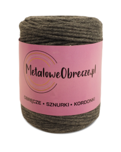 Sznurek bawełniany GRAFITOWY 3 mm  100 m 