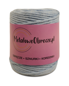 Sznurek bawełniany BŁĘKITNY 3 mm  100 m 