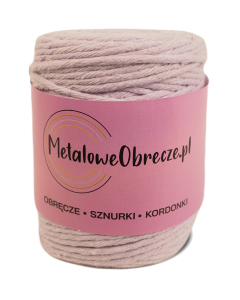 Sznurek bawełniany FIOLETOWY 3 mm  100 m 
