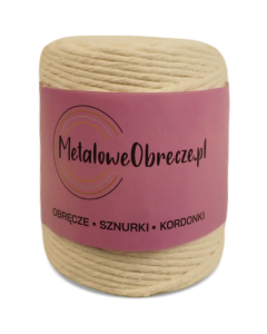 Sznurek bawełniany NATURALNY 3 mm  100 m