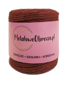 Sznurek bawełniany BORDOWY 3 mm  100 m