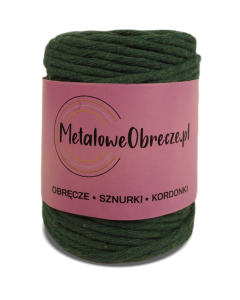 Sznurek bawełniany ZIELONY 5 mm 50 m
