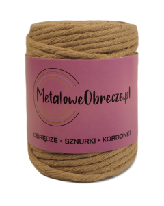 Sznurek bawełniany BEŻOWY 5 mm 100 m