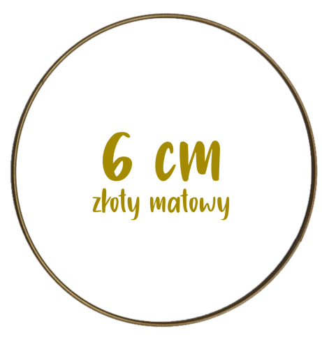 Obręcz metalowa, koło z drutu do łapaczy snów 6 cm