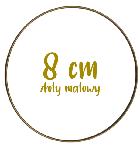Obręcz metalowa, koło z drutu do łapaczy snów 8 cm