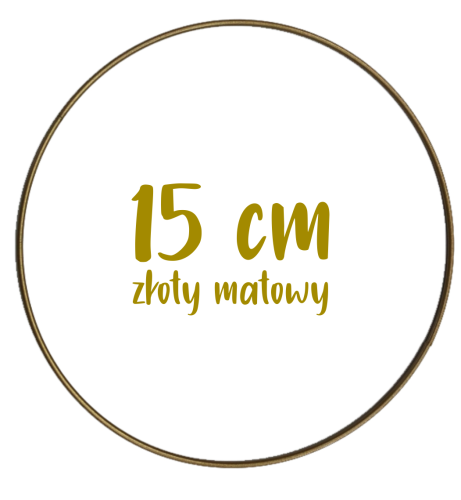 Obręcz metalowa, koło z drutu do łapaczy snów 15 cm
