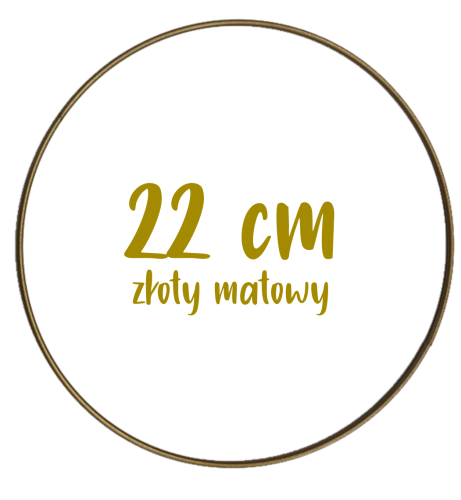 Obręcz metalowa, koło z drutu do łapaczy snów 22 cm