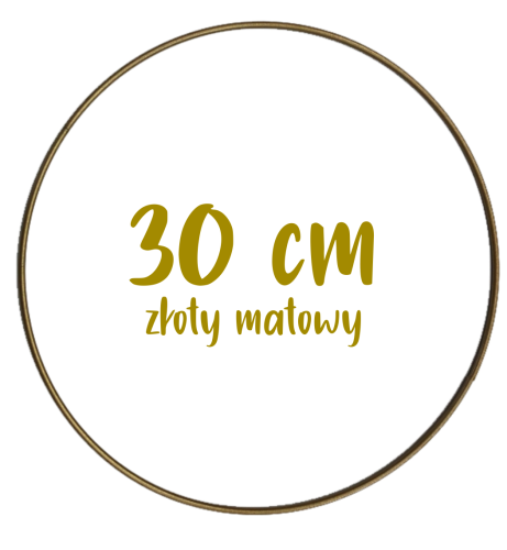 Obręcz metalowa, koło z drutu do łapaczy snów 30 cm