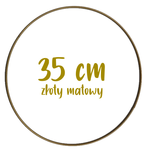 Obręcz metalowa, koło z drutu do łapaczy snów 35 cm