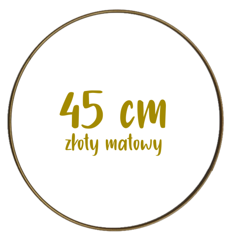 Obręcz metalowa, koło z drutu do łapaczy snów 45 cm