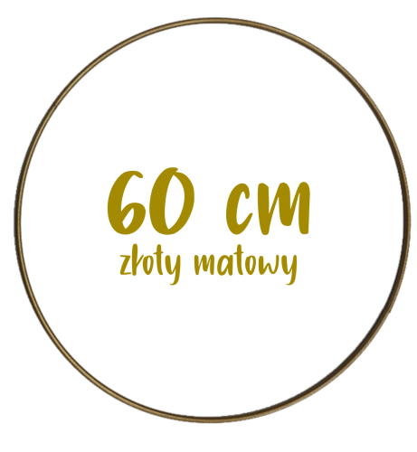 Obręcz metalowa, koło z drutu do łapaczy snów 60 cm