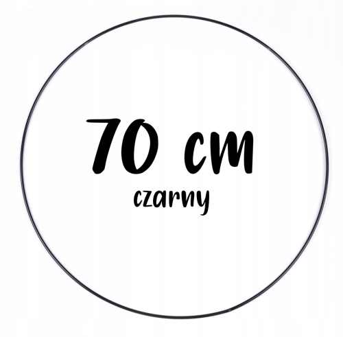 Obręcz metalowa, koło z drutu do łapaczy snów 70 cm