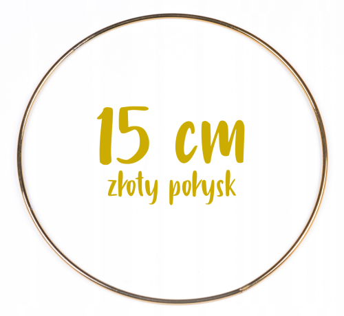 Obręcz metalowa, koło z drutu do łapaczy snów 15 cm