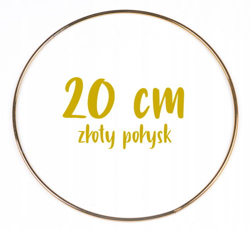 Obręcz metalowa, koło z drutu do łapaczy snów 20 cm