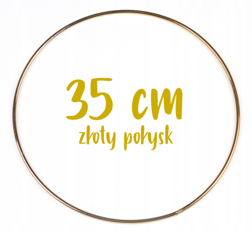 Obręcz metalowa, koło z drutu do łapaczy snów 35 cm