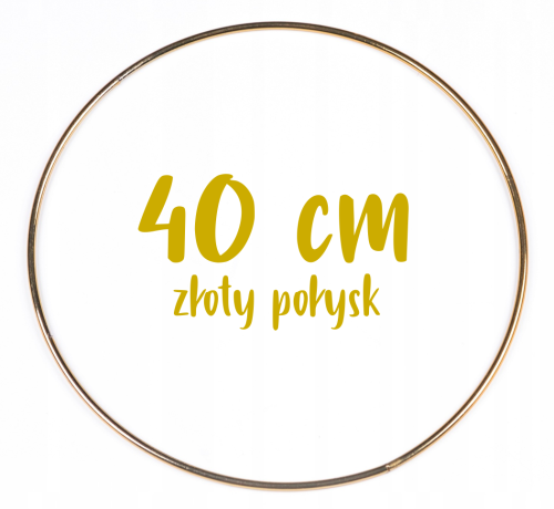 Obręcz metalowa, koło z drutu do łapaczy snów 40 cm