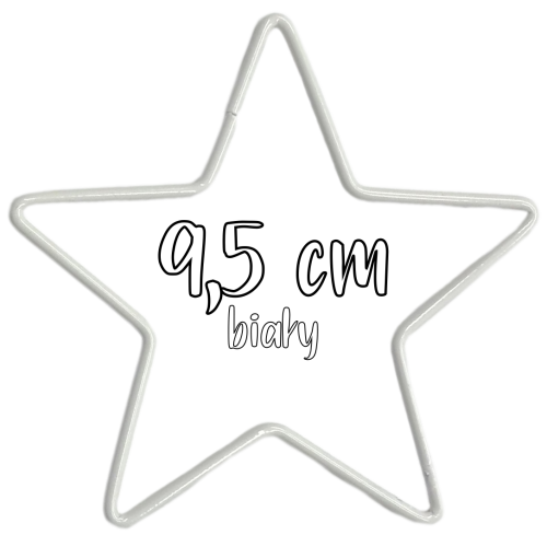 Metalowa Gwiazda do wianków, stroików i łapaczy snów 9,5 cm