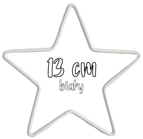 Metalowa Gwiazda do wianków, stroików i łapaczy snów 13 cm