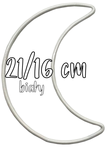 Metalowy Księżyc do wianków, stroików i łapaczy snów 21 cm