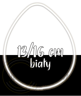 Metalowy Jajko do wianków, stroików i łapaczy snów 13/16 cm