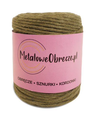 Sznurek bawełniany KHAKI 3 mm  100 m