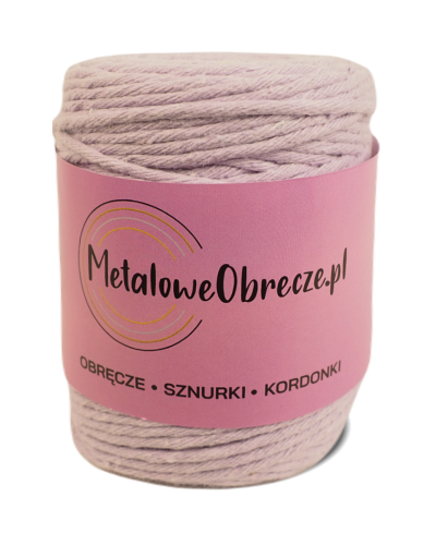 Sznurek bawełniany FIOLETOWY 3 mm  100 m 