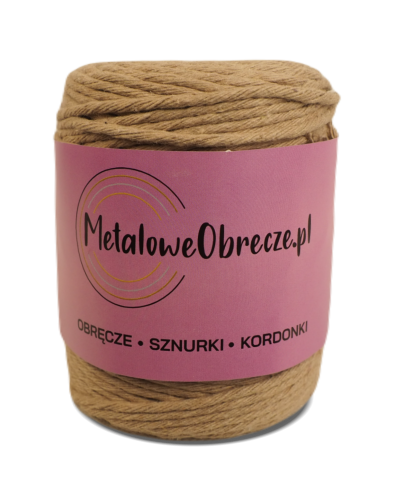 Sznurek bawełniany BEŻOWY 3 mm  200 m