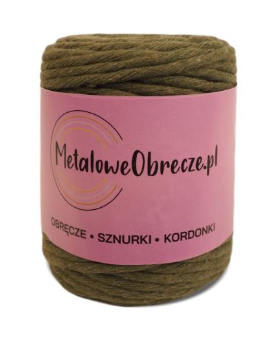 Sznurek bawełniany KHAKI 5 mm 50 m