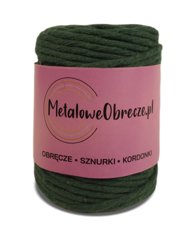 Sznurek bawełniany ZIELONY 5 mm 50 m